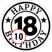 Pan Opłatek na tort - 18 URODZINY