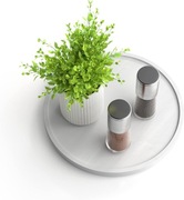 Bambusowy obrotowy talerz organizer kuchenny 22 cm