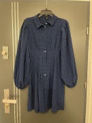 Vero moda sukienka modny wzór kratka koszulowa hit roz.38