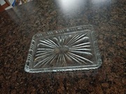 Kryształowa tacka prostokątna – vintage