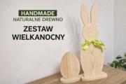 Drewniane jajka 20cm zające 50-60cm  dekoracje wielkanocne różne rozmiary