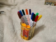 flamastry dwustronne z kubkiem ślub wesele księga 