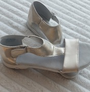 Złote sandały Kornecki 35 skóra naturalna 