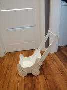 Drewniany Wózek na kwiaty, ozdobny , dla dzieci 