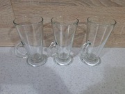 zestaw trzech szklanek do kawy 