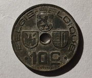 Belgia 10 centymów, 1944 r. (S71)