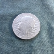 5 złotych 1933 Głowa kobiety srebro 