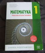 MATEMATYKA 1 PODRĘCZNIK ZP KURCZAB PAZDRO 2019