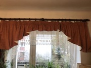 Kunsztowny lambrekin w kształcie łuku z przepięknym ornamentem 450x73 PRL