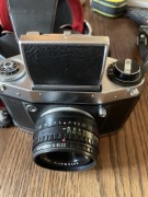 Aparat analogowy EXA plus obiektyw