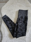 Legginsy Gymshark Camo Rozmiar XS Moro Spodnie Czarne