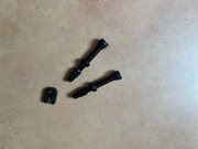 Zestaw wentyli Tubeless Ready Aluminiowe / Wykręcane środki ! Czarne 40mm