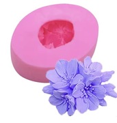 KWIAT BRZOSKWINI forma silikonowa 7.5*5.5*3.8 do Odlewów Świec Gipsu Żywic 