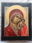 Stara ikona Matka Boska Kazańska. 