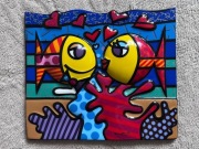 Goebel Artis Orbis „Deeply in Love” – Romero Britto (2010) – płaskorzeźba
