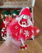 Aniołek makrama, zawieszka