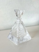 Trójkątna Karafka / Butelka na Perfumy, Włochy Bari Crystal Art Deco