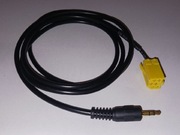 Kabel audio Mini-ISO żółty 8-pin (ISO 10487) do jack 3,5 mm stereo 1,5 m