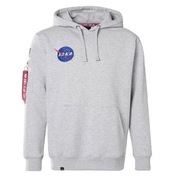 Alpha Industries Szara Bluza Z Kapturem Rozmiar M