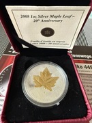 Specjalna jubileuszowa emisja - dwudziesta rocznica liścia klonowego 