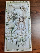 Kartka komunijna dla dziewczynki _ hand made
