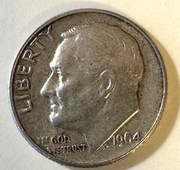 Srebrna moneta One Dime 10 centów USA, 2,25 g (235)