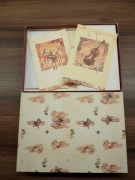 Bileciki prezentowe karnety skrzypce anioły + pudełko święta mikołajki