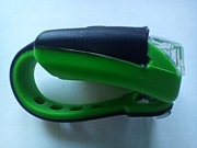 LAMPKA ROWEROWA SILIKONOWA  LED NA ROWER Czarno-zielona. Ultrafiolet.