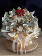 Bukiet ze zdrapek i słodyczy ślub, urodziny, imieniny