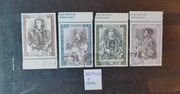 3523-3526 3523-26 Poczet królów i książąt polskich 1997 r margines