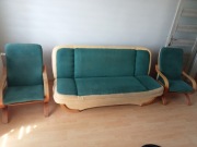 Zestaw wypoczynkowy : Sofa (kanapa) , 2 fotele + stół