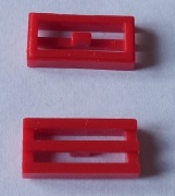 LEGO 2412b płytka grill 1x2 6561 czerwona 2szt