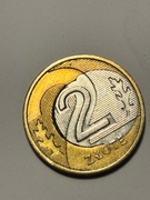 Moneta 2 zł 2016 – DESTRUKT, przesunięty rdzeń, błąd menniczy