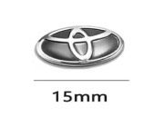 Naklejka Znaczek TOYOTA czarny Emblemat Kluczyk Pilot logo 15mm x 10mm