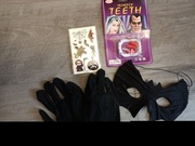 Kostium z kapturem nietoperz wampir maska halloween bal przebierańców r.M