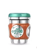 Kubek Kawa Coffee Charms Zawieszka Srebro S925 