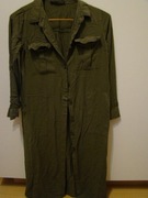 długa, oliwkowa sukienka rozm. 38, AMISU