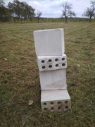 Cegła potrójna biała