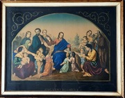 Stara litografia kolorowa Antyk 