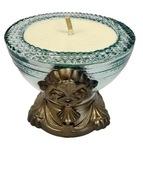 Znicz solarny fotowoltaiczny blacha biały z napisem nowoczesny