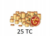 TIBIA COINS 25 TC Transferable Każdy świat!!