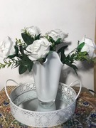 Mleczny wazon typu CHUSTA 22cm