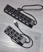 Hub USB rozgałęźnik do laptopa komputera zestaw