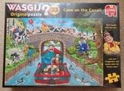 puzzle Jumbo - Wasgij Original 33 - Spokojny rejs po kanale - NOWE