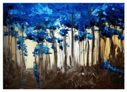 ABSTRAKCJA 19, niebieski las