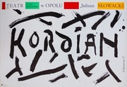 Plakat „Kordian” – Juliusz Słowacki, Henryk Tomaszewski, vintage PRL, 1987