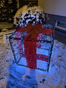 Dekoracje zewnętrzną duża 100 led kokarda wym.104,5 x 104,5 x 104,5