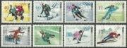 Zimowe Igrzyska Olimpijskie Grenoble 1968. Fi 1673-80 kasowane