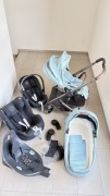 CYBEX Balios S Lux wózek 2w1 | Stormy Blue baza isofix foteliki adaptery