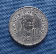 Moneta Filipiny 10 sentimos 1982